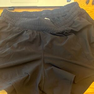 Black LuluLemon shorts size 10